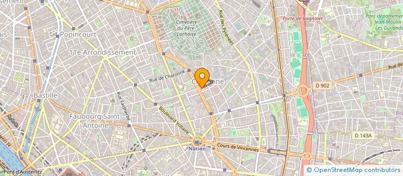 localisation de l'entreprise MADAME HELENE JUGUET  PARIS