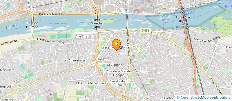localisation de l'entreprise MADAME HELENE JURY à ORLEANS
