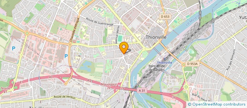 localisation de l'entreprise MADAME HELENE KACZMAREK  THIONVILLE