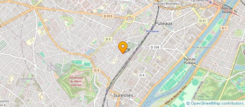 localisation de l'entreprise MADAME HELENE KELHETTER à SURESNES