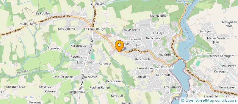 localisation de l'entreprise MADAME HELENE KERISIT à AUDIERNE