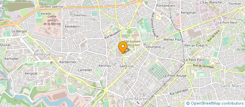 localisation de l'entreprise MADAME HELENE KERRUZORE à BREST