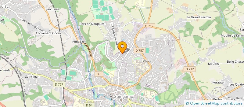 localisation de l'entreprise MADAME HELENE KERVERN  PABU