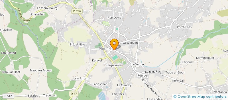 localisation de l'entreprise MADAME HELENE KHAN  PLOUEZEC