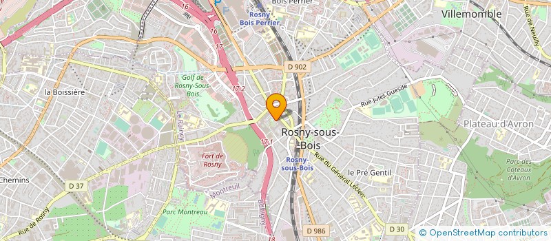 localisation de l'entreprise MADAME HELENE KOVALTCHOUK à ROSNY-SOUS-BOIS