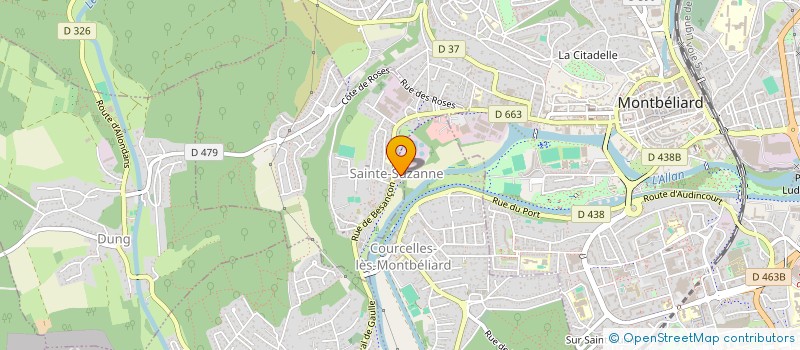 localisation de l'entreprise MADAME HELENE KRSTIC  MONTBELIARD