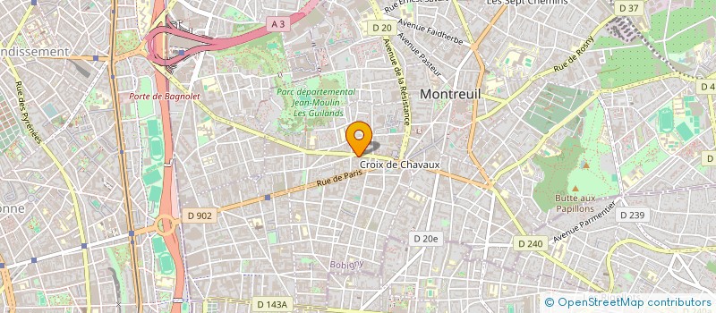 localisation de l'entreprise MADAME HELENE KUHN à MONTREUIL