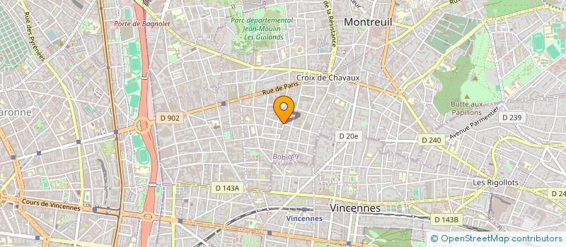 localisation de l'entreprise MADAME HELENE L'HUILLIER  MONTREUIL