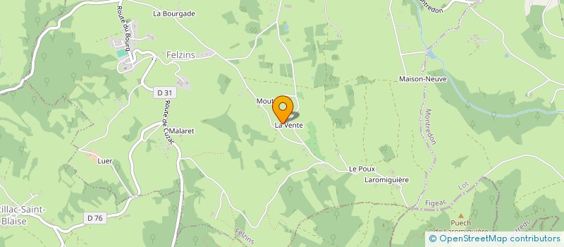 localisation de l'entreprise MADAME HELENE LACOMBE  PRENDEIGNES