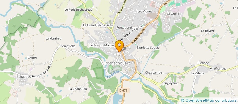 localisation de l'entreprise MADAME HELENE LACOSTE à ROCHECHOUART