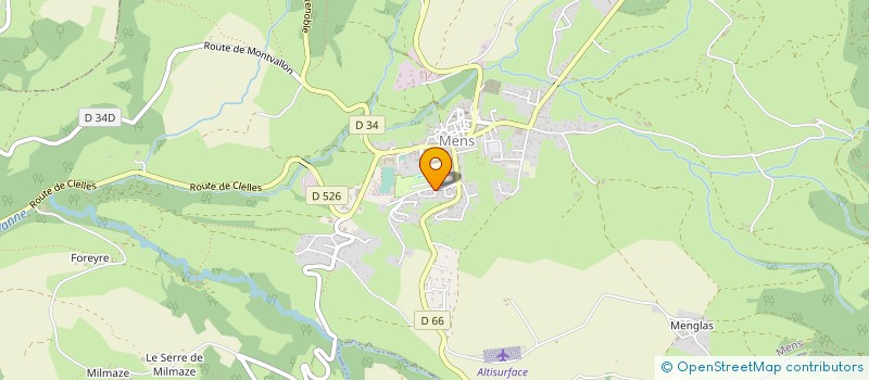 localisation de l'entreprise MADAME HELENE LACROIX à MENS