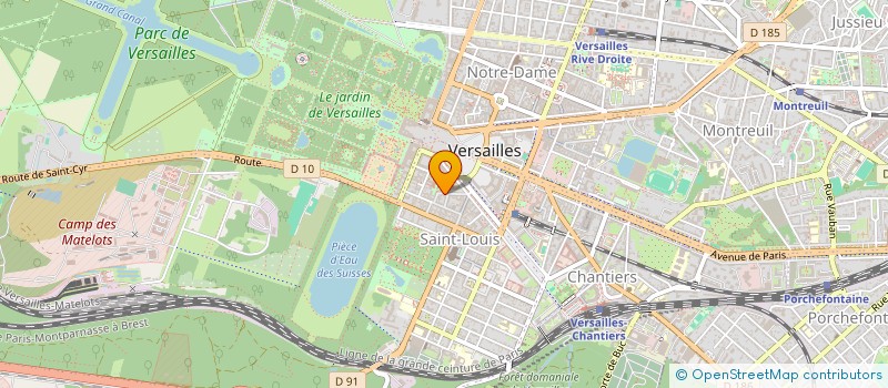 localisation de l'entreprise MADAME HELENE LADIRE à VERSAILLES