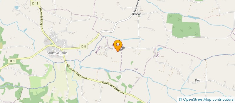 localisation de l'entreprise MADAME HELENE LAFARGUE  MAYLIS