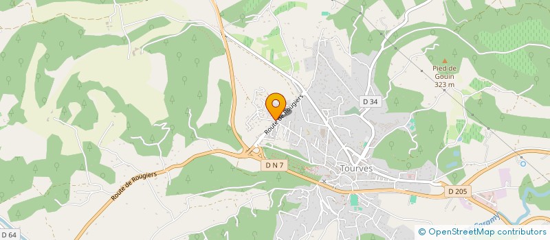 localisation de l'entreprise MADAME HELENE LAFLAQUIERE  TOURVES