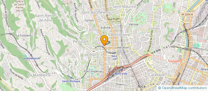 localisation de l'entreprise MADAME HELENE LAFON à NICE