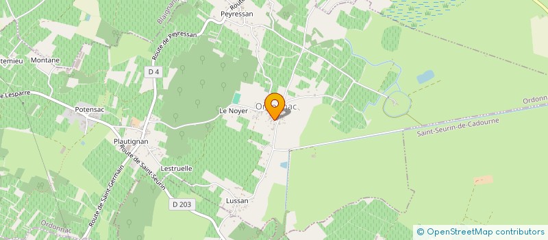 localisation de l'entreprise MADAME HELENE LAFOURCADE  ORDONNAC