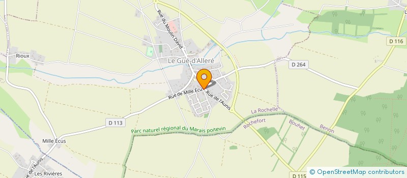 localisation de l'entreprise MADAME HELENE LAGRILLERE à LE GUE-D'ALLERE