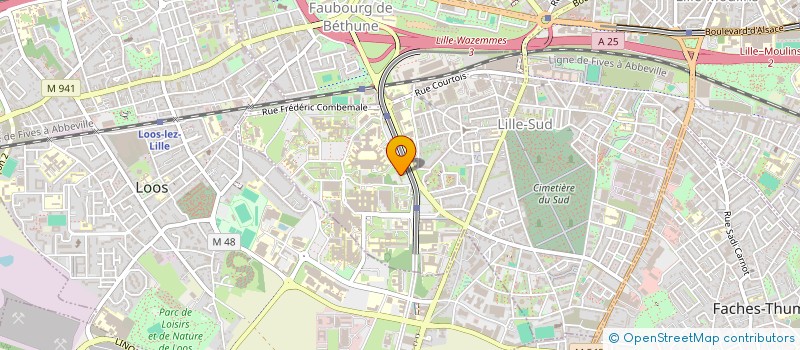 localisation de l'entreprise MADAME HELENE LAHOUSSE à LILLE