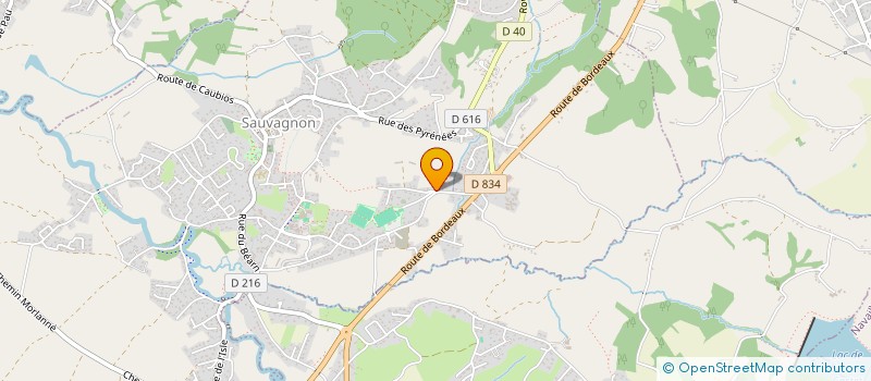 localisation de l'entreprise MADAME HELENE LALANNE  MORLAAS