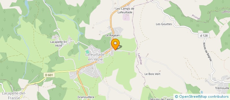 localisation de l'entreprise MADAME HELENE LAMPRE à LAFEUILLADE-EN-VEZIE