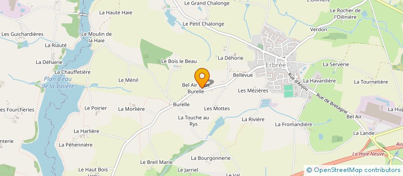 localisation de l'entreprise MADAME HELENE LAMY  ERBREE