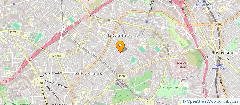 localisation de l'entreprise MADAME HELENE LANDESQUE à MONTREUIL