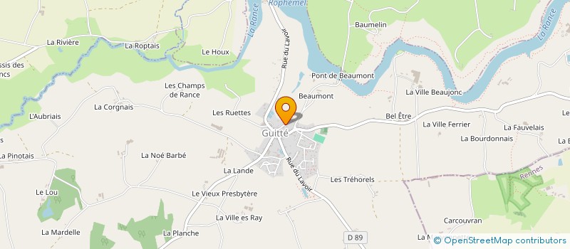 localisation de l'entreprise MADAME HELENE LANGLAIS  GUITTE