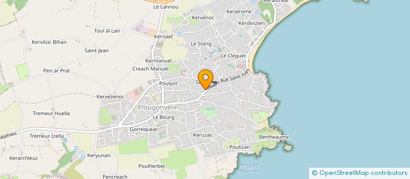 localisation de l'entreprise MADAME HELENE LANNUZEL  PLOUGONVELIN