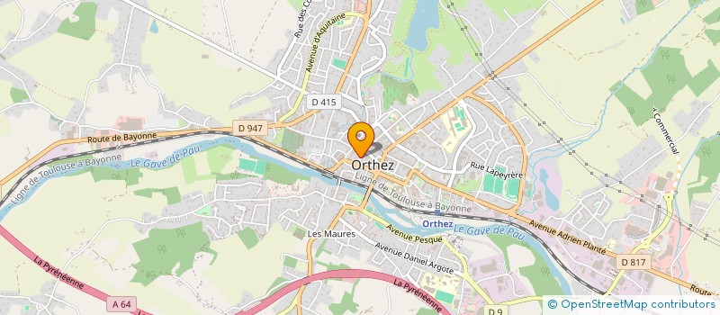 localisation de l'entreprise MADAME HELENE LAPEYRE  ORTHEZ