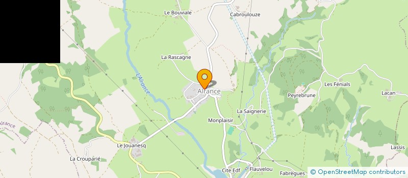 localisation de l'entreprise MADAME HELENE LAROCHE à ALRANCE
