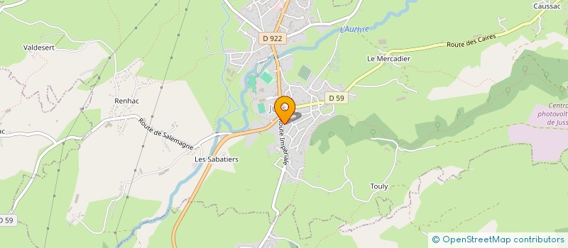 localisation de l'entreprise MADAME HELENE LAROUSSE à JUSSAC