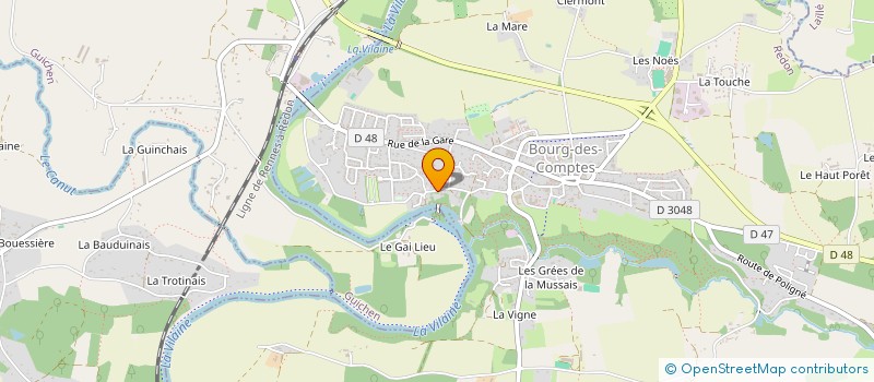 localisation de l'entreprise MADAME HELENE LAROZE  BOURG-DES-COMPTES