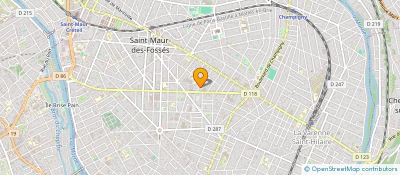 localisation de l'entreprise MADAME HELENE LARUE à SAINT-MAUR-DES-FOSSES