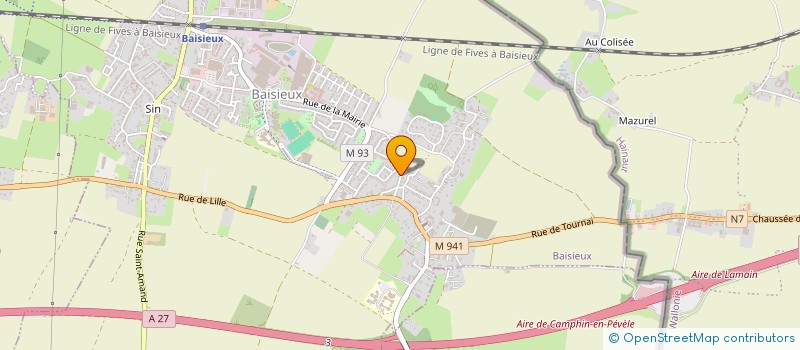 localisation de l'entreprise MADAME HELENE LAURENT  BAISIEUX