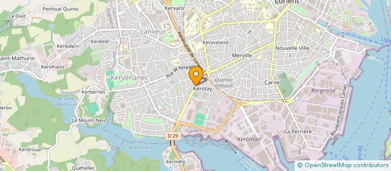 localisation de l'entreprise MADAME HELENE LAVAUX  LORIENT