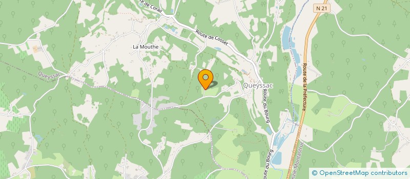 localisation de l'entreprise MADAME HELENE LAVIALLE  EYRAUD-CREMPSE-MAURENS