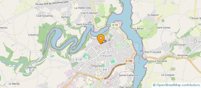 localisation de l'entreprise MADAME HELENE LE BESCOND  TREGUIER