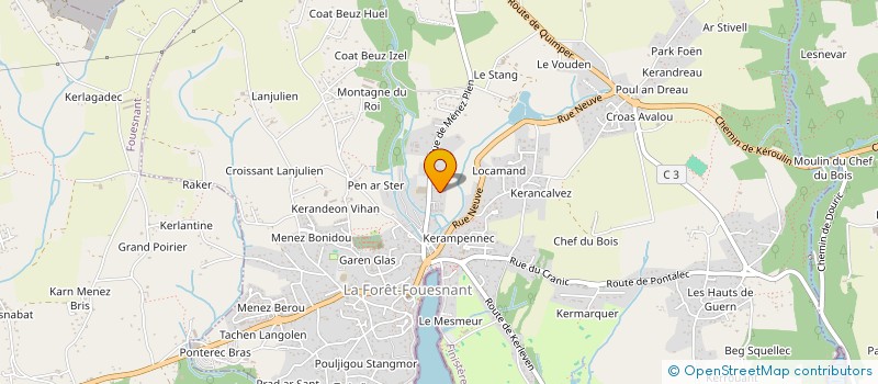 localisation de l'entreprise MADAME HELENE LE BLOAS  LA FORET-FOUESNANT