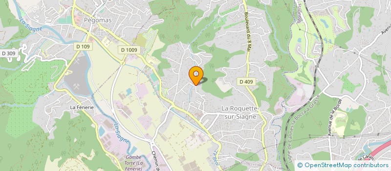 localisation de l'entreprise MADAME HELENE LE BORGNE à LA ROQUETTE-SUR-SIAGNE