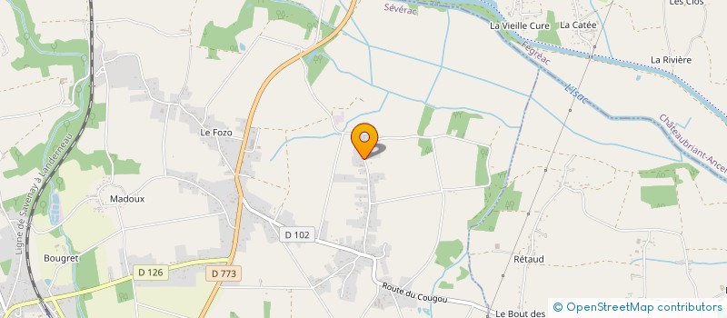 localisation de l'entreprise MADAME HELENE LE CHEVILLER  SEVERAC