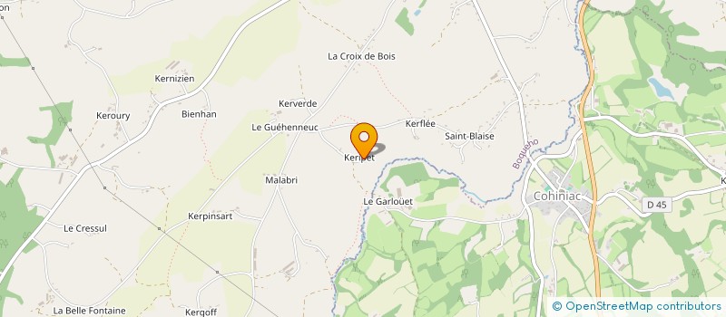 localisation de l'entreprise MADAME HELENE LE COQ à BOQUEHO