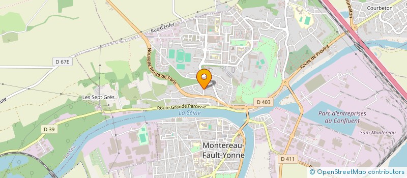 localisation de l'entreprise MADAME HELENE LE GALL  MONTEREAU-FAULT-YONNE