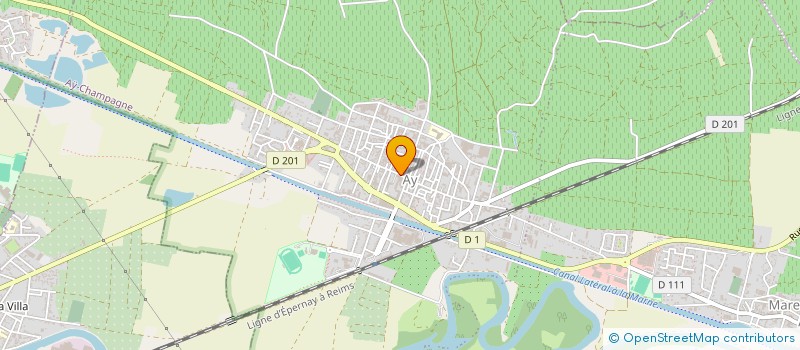 localisation de l'entreprise MADAME HELENE LE GOASTER  AY-CHAMPAGNE