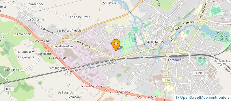 localisation de l'entreprise MADAME HELENE LE GOFF  LAMBALLE-ARMOR