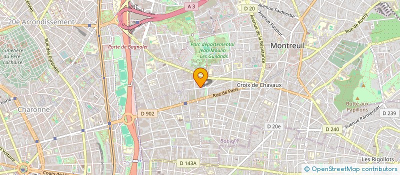 localisation de l'entreprise MADAME HELENE LE GUILCHER à MONTREUIL