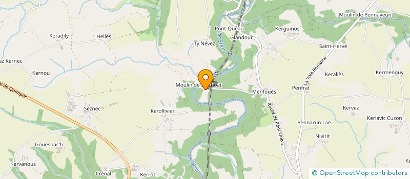 localisation de l'entreprise MADAME HELENE LE HENAFF  QUIMPER