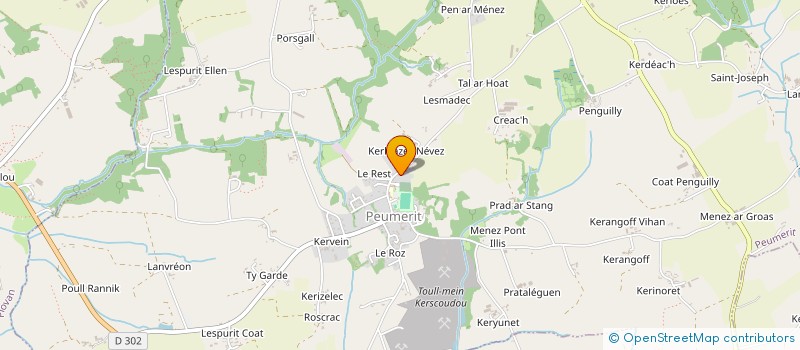 localisation de l'entreprise MADAME HELENE LE LOCH  PEUMERIT