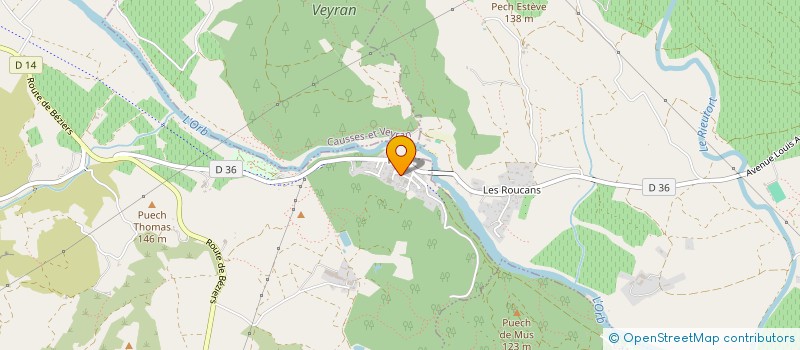 localisation de l'entreprise MADAME HELENE LE PAGE  CESSENON-SUR-ORB