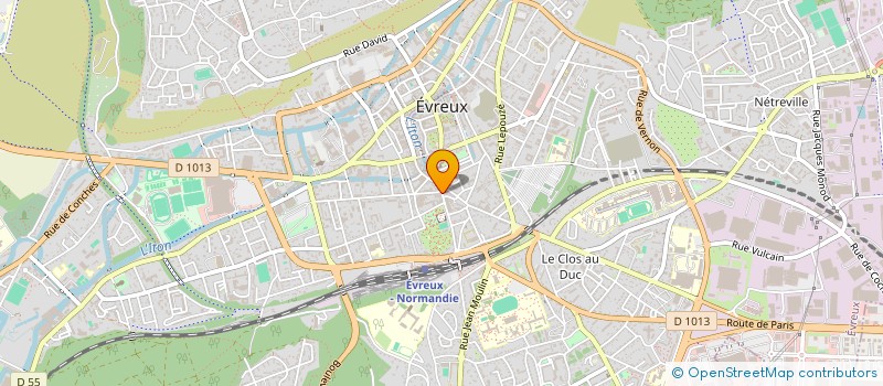 localisation de l'entreprise MADAME HELENE LE POTENNEC  EVREUX