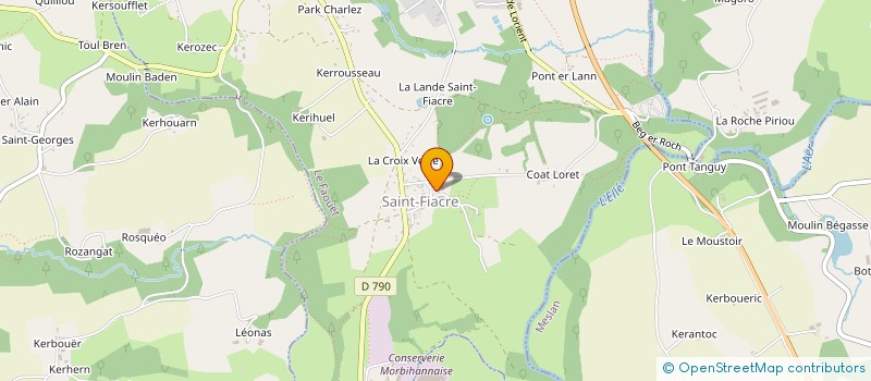 localisation de l'entreprise MADAME HELENE LE VAILLANT à LE FAOUET